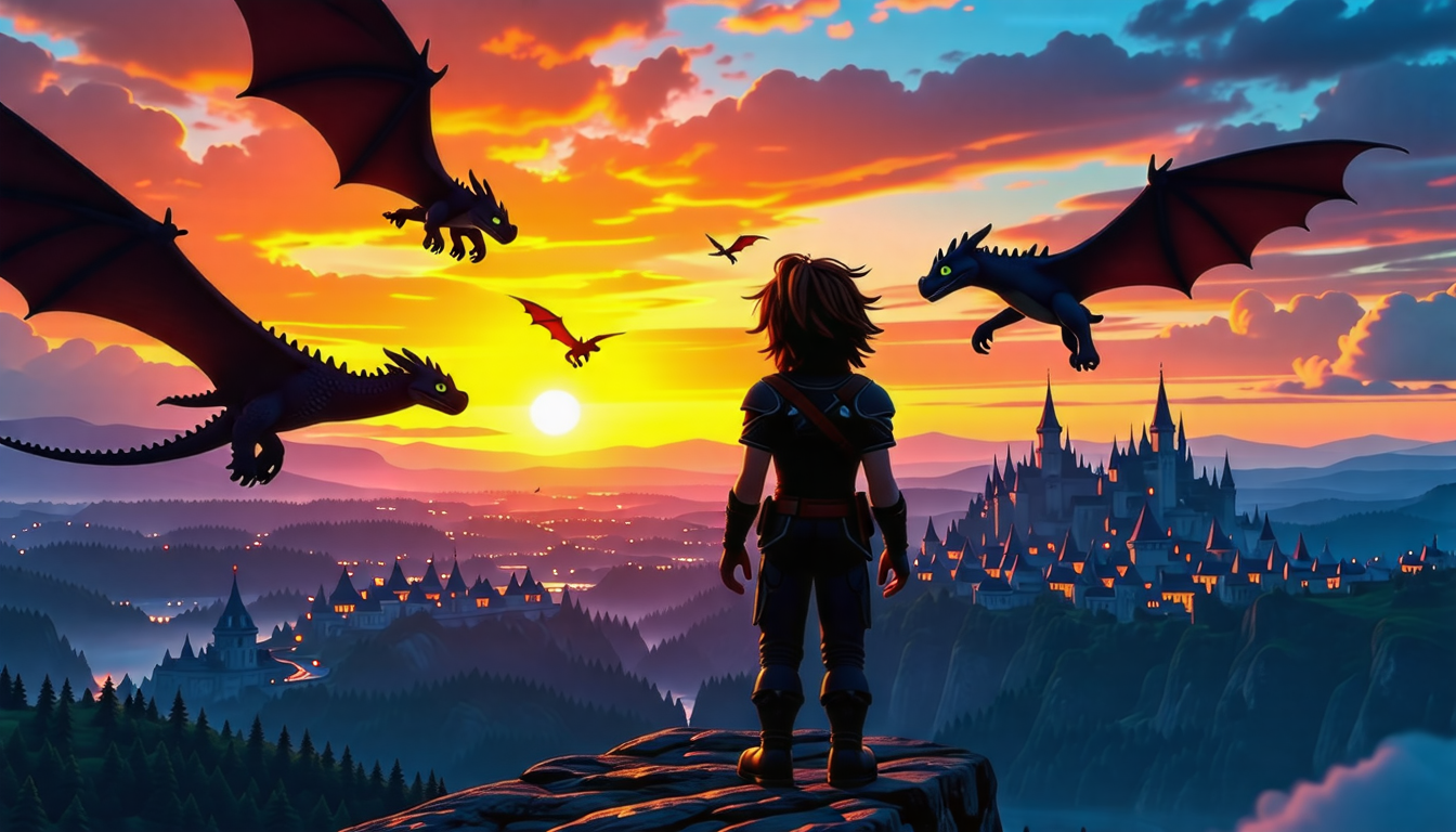 Stable Diffusion generated dragon story illustration