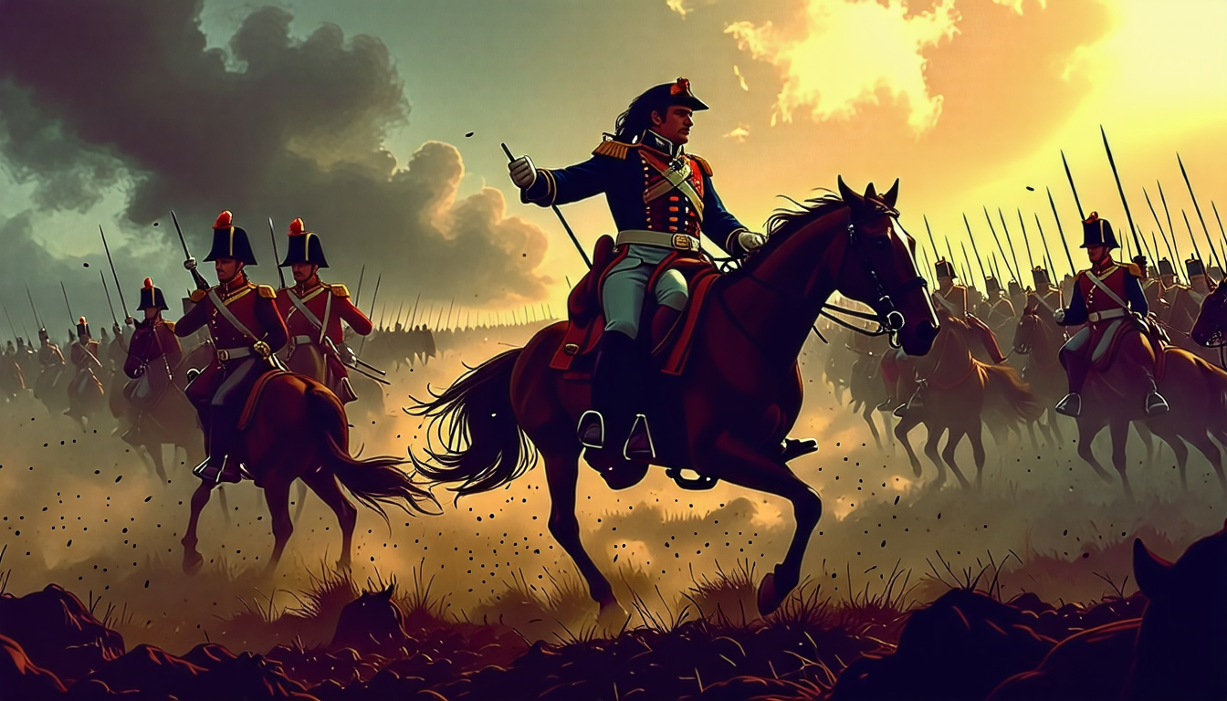 Stable Diffusion generated Napoleon illustration